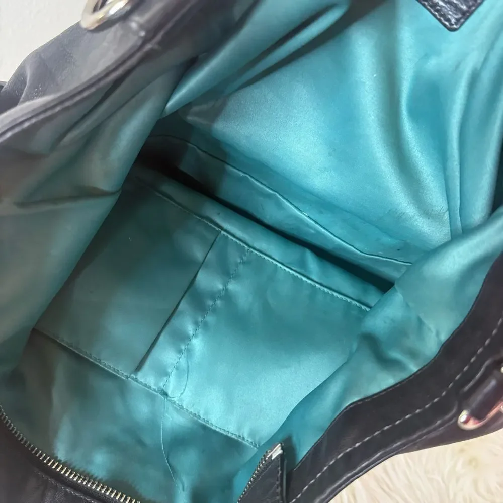 Coach Mia black leather tote shoulder bag - Picture 5 of 6